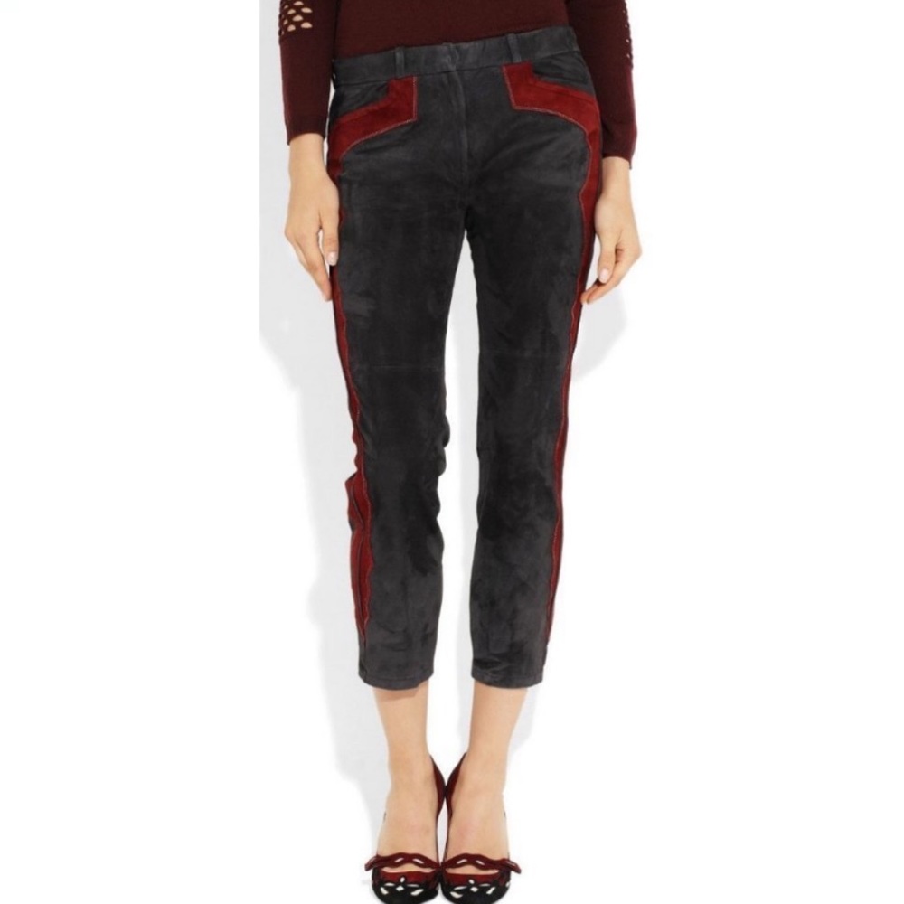 Isabel Marant Eminoy Anthracite Suede Pants